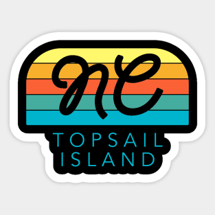 Topsail Island Sunrise Summer Vacation in NC Sticker